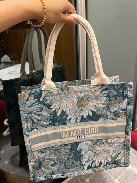 i'm not dior tote bag